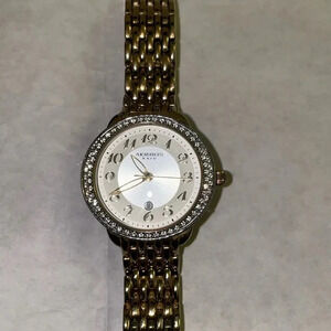 LADIES' AKRIBOS XXIV WATCH - AK831TTG - SWAROVSKI CRYSTALS BEZEL - QUARTZ -